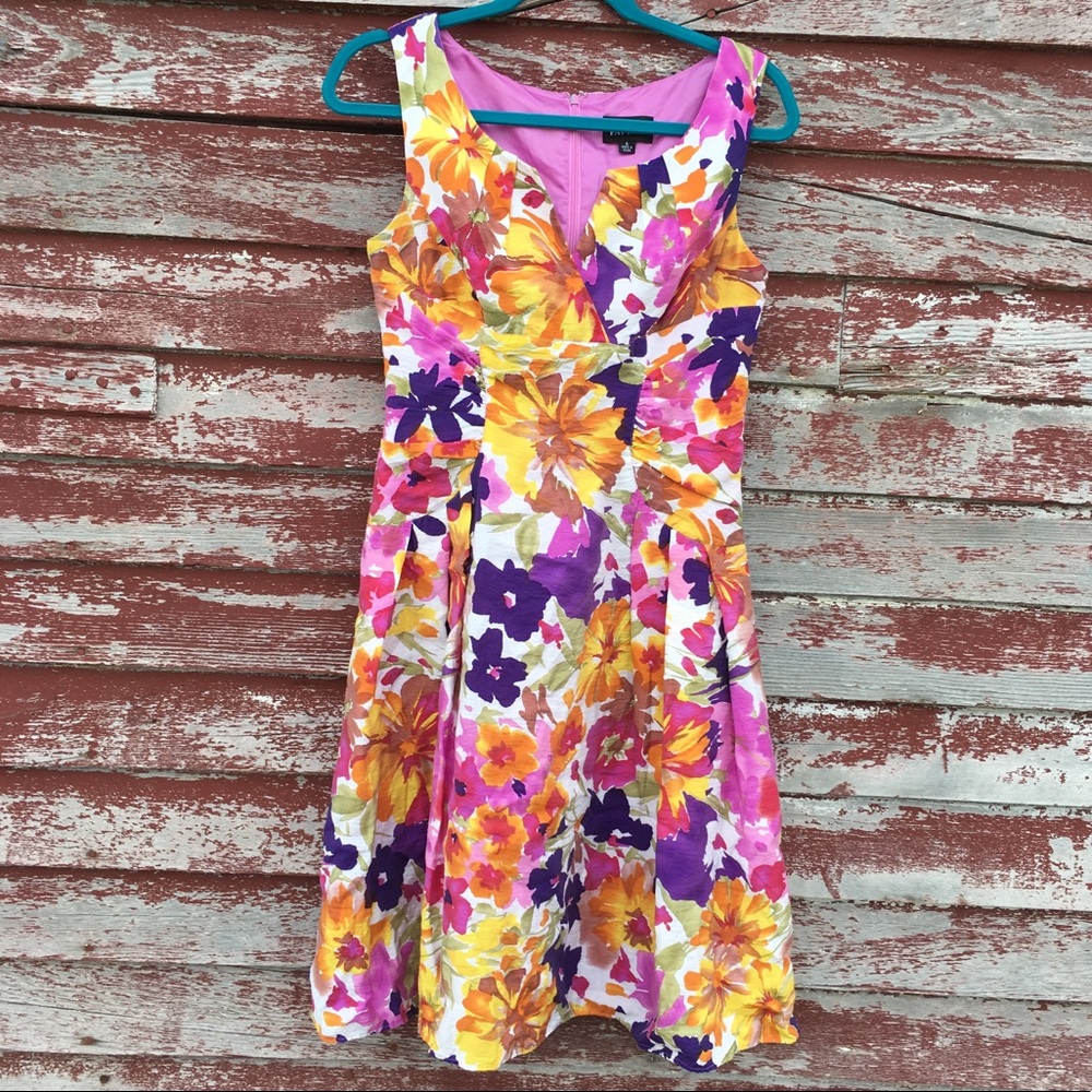 Adrianna papell floral dress